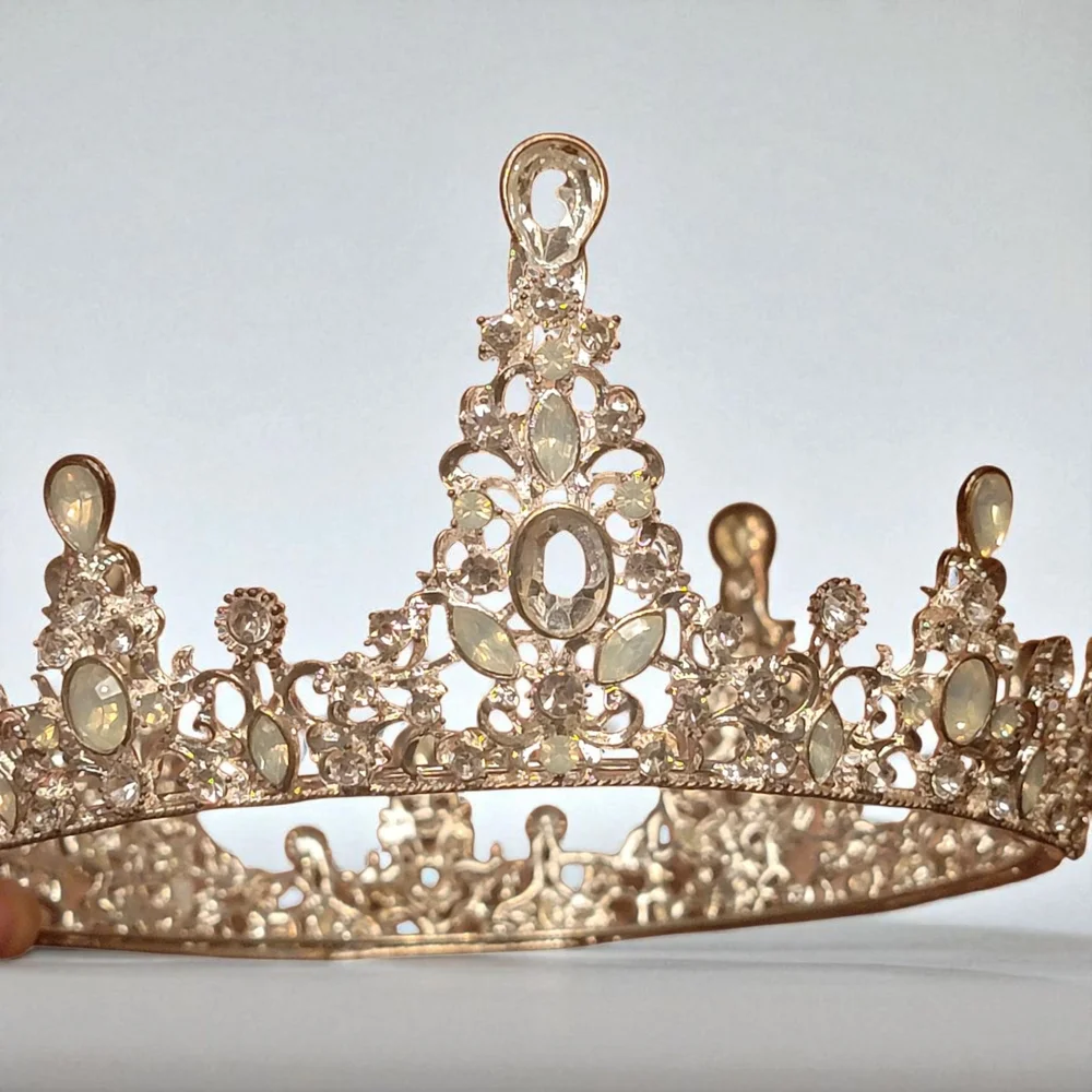Bridal Silver Crystal Crown